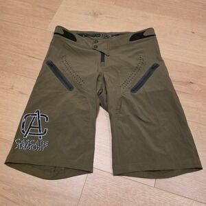 Cascade Armory Men's MTB Cycling Shorts Size 32 Olive Green Outdoor